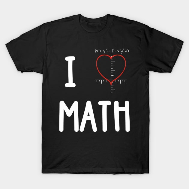 I Cardioid Math T-Shirt by bakaprod